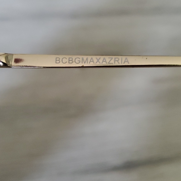 BCBG MaxAzria gold aviator sunglasses - Picture 2 of 3
